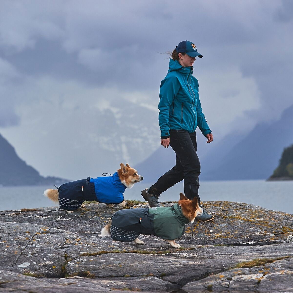 Non-Stop Fjord raincoat, blue