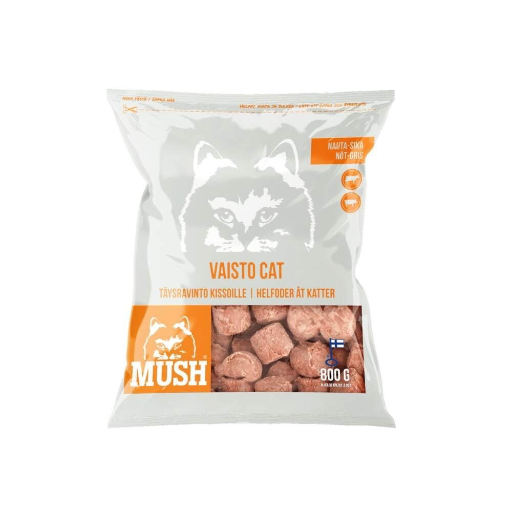 MUSH Vaisto Cat Nöt-Gris 800g
