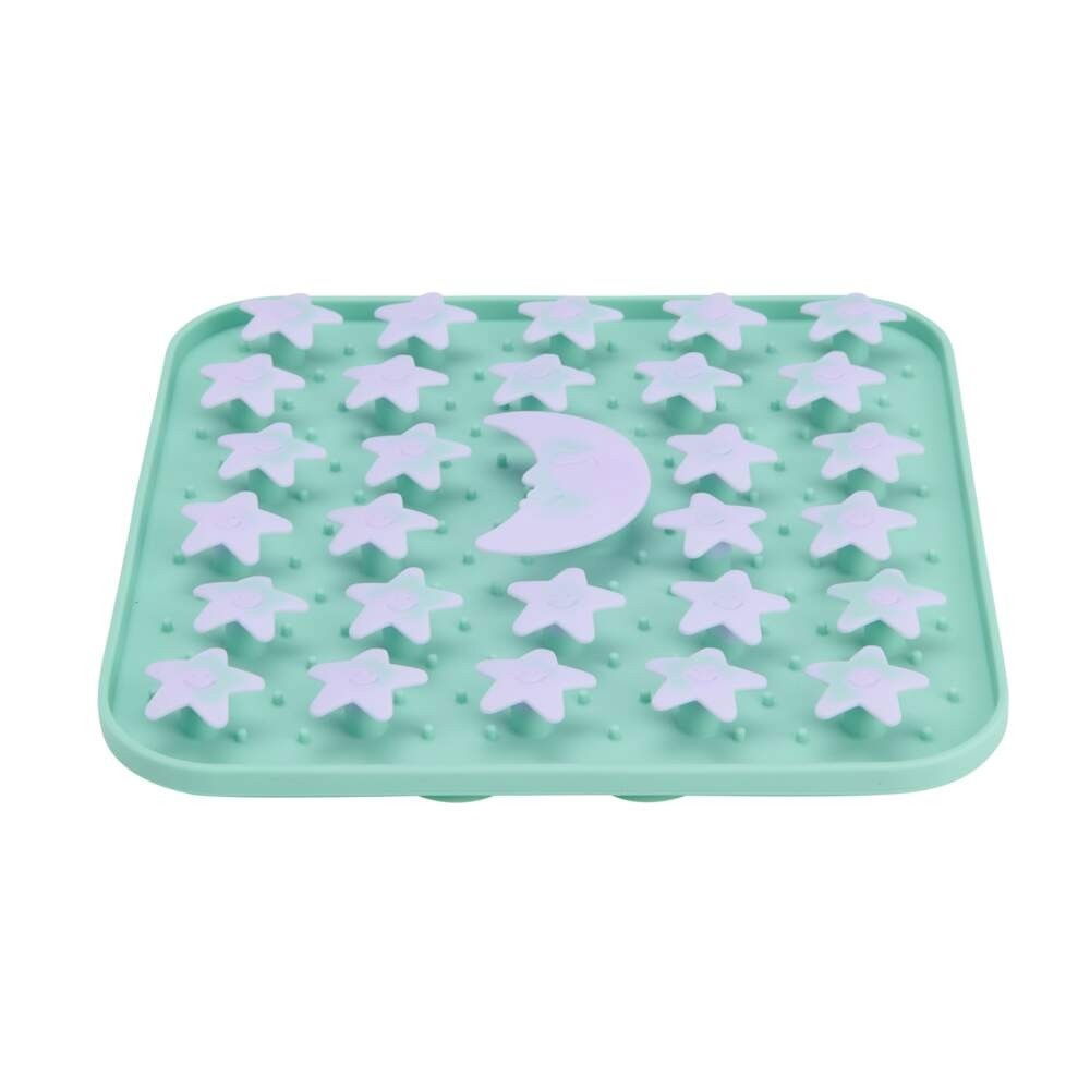 Little&Bigger Moon Man 3D sniffy tray moon and stars turquoise