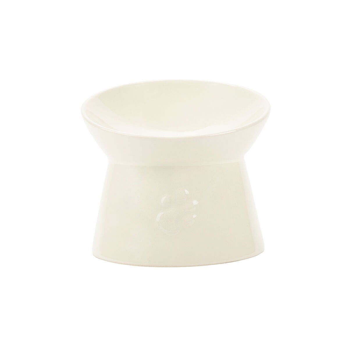 Scruffs Icon raised cat feeder bowl cream