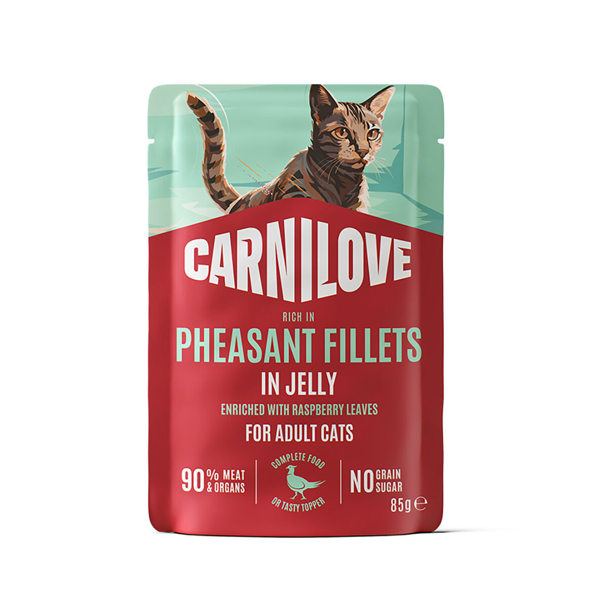 Carnilove Cat Pouch Gravy rich in Pheasant enriched with Raspberry Leaves - 85 g