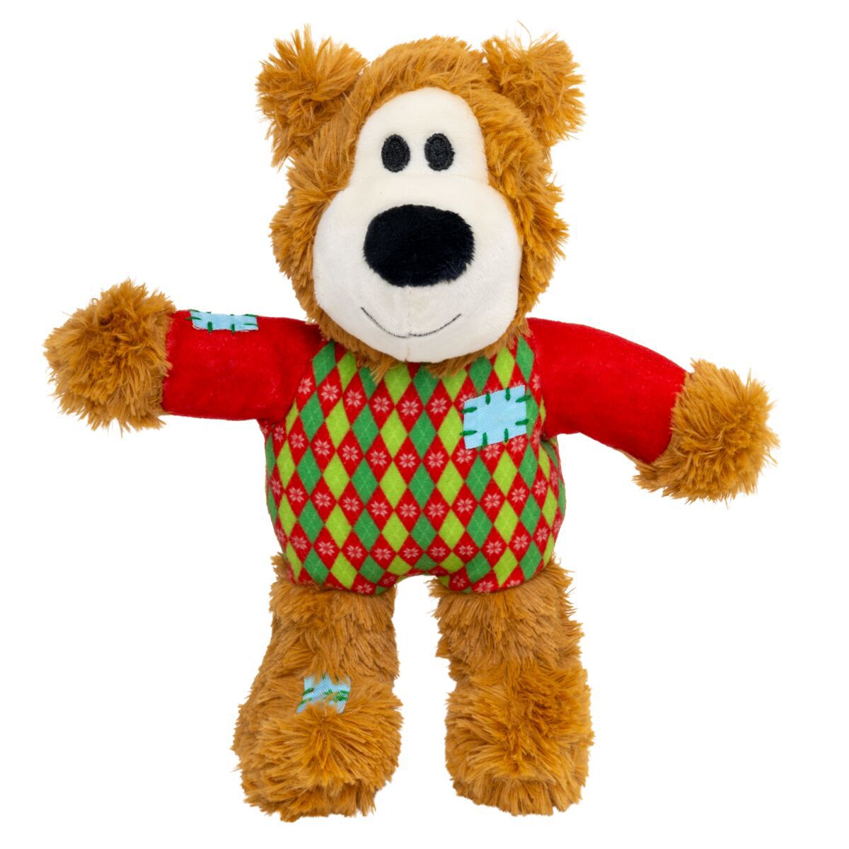 KONG Holiday26 Wild Knots SweaterBear R&ouml;d Hundleksak 18 cm