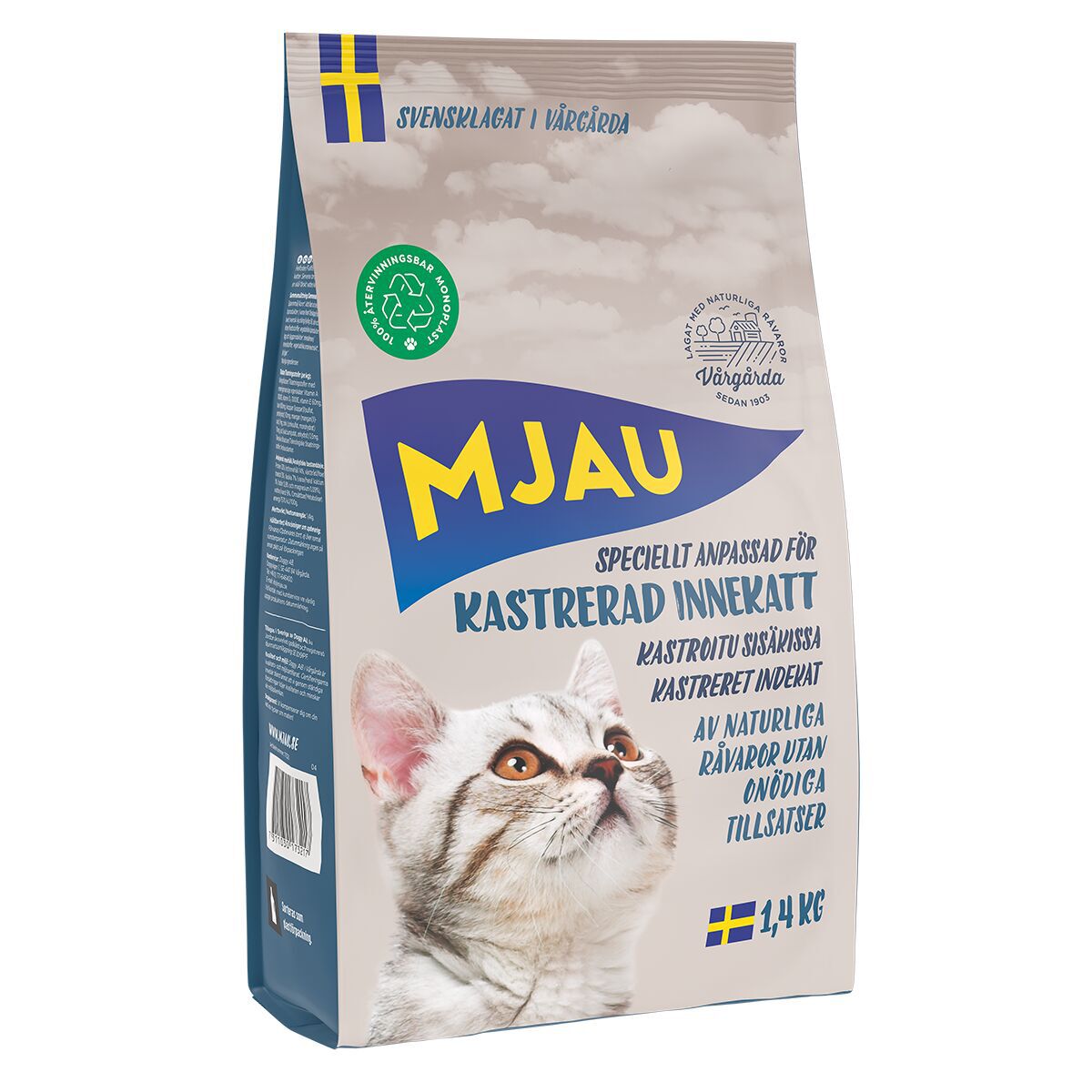 Mjau Kastrerad Innekatt