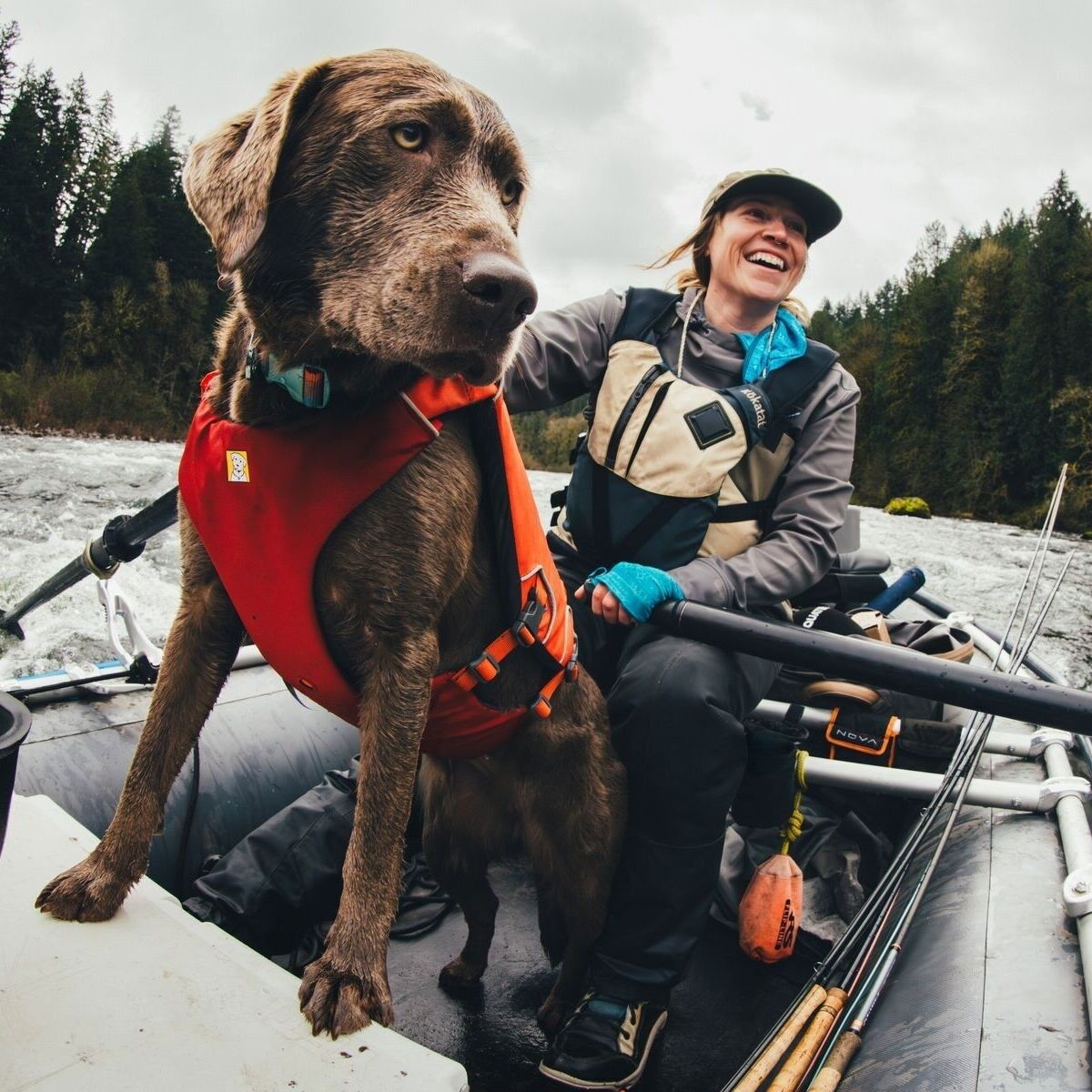 Ruffwear Confluence life jacket, Tangelo Orange