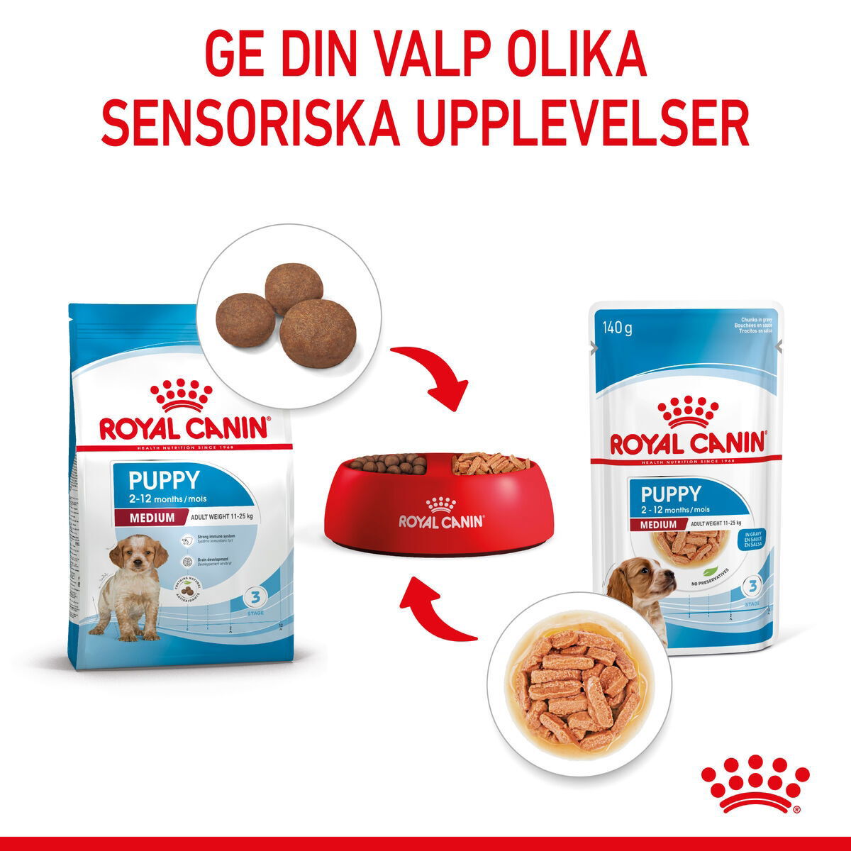 Royal Canin Medium Puppy Gravy våtfoder för hundvalp