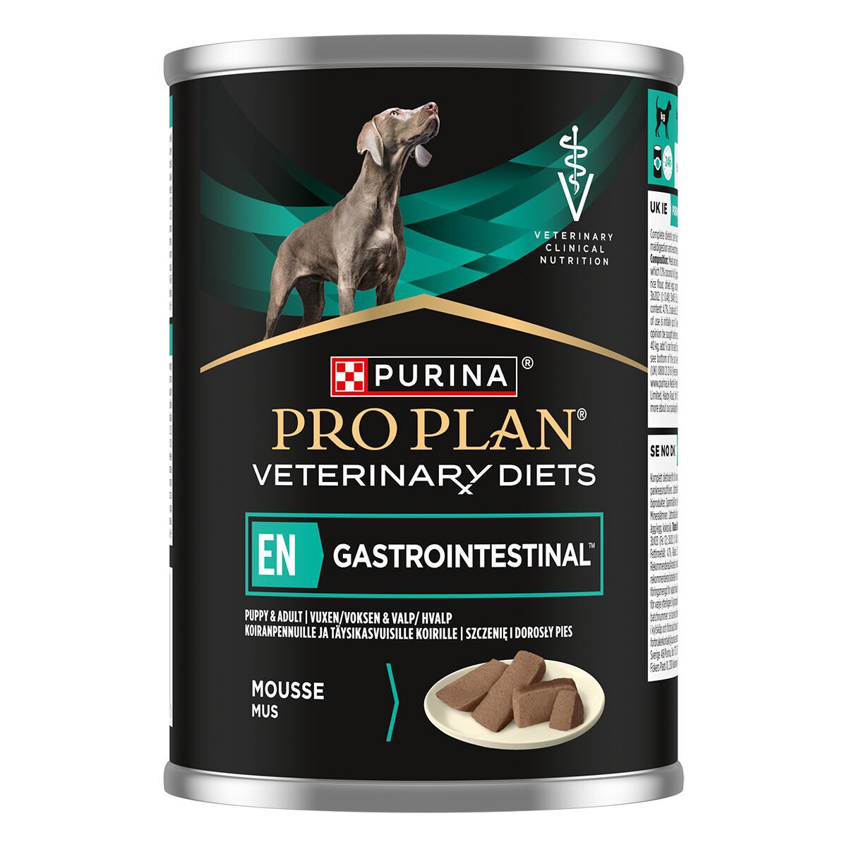 Purina Pro Plan Veterinary Diets Dog EN Gastrointestinal Mousse 400 g | Veterinärfoder - Veterinärfoder till hund - Veterinärfoder för mag- & tarmsjukdom hos hund | DogStyle