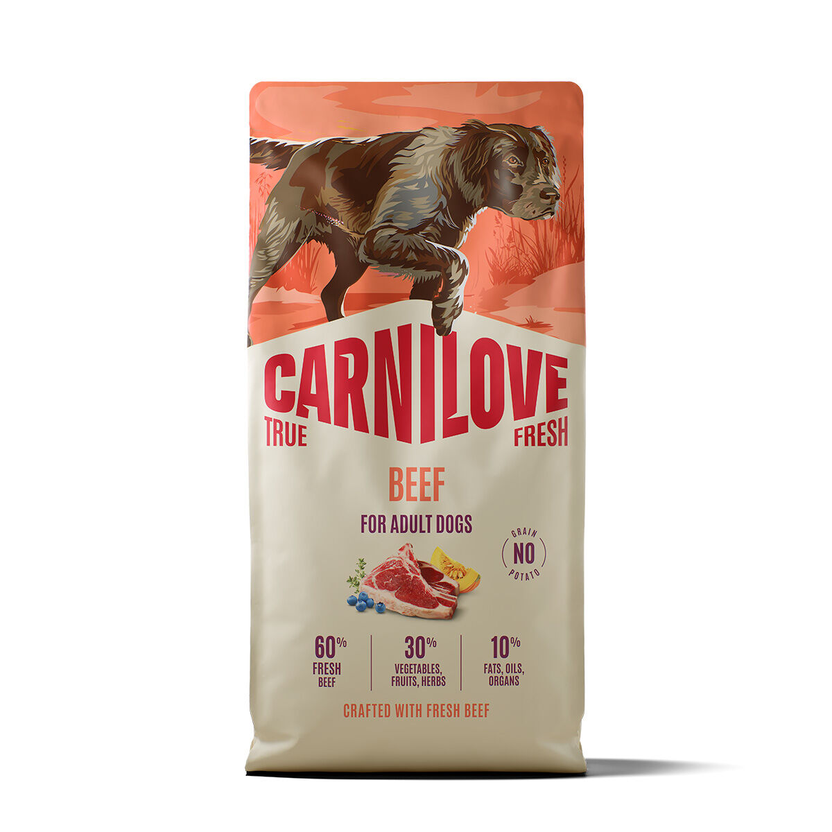 Carnilove True Fresh Dog Dry Beef for Adult All Breeds - 1.5 kg
