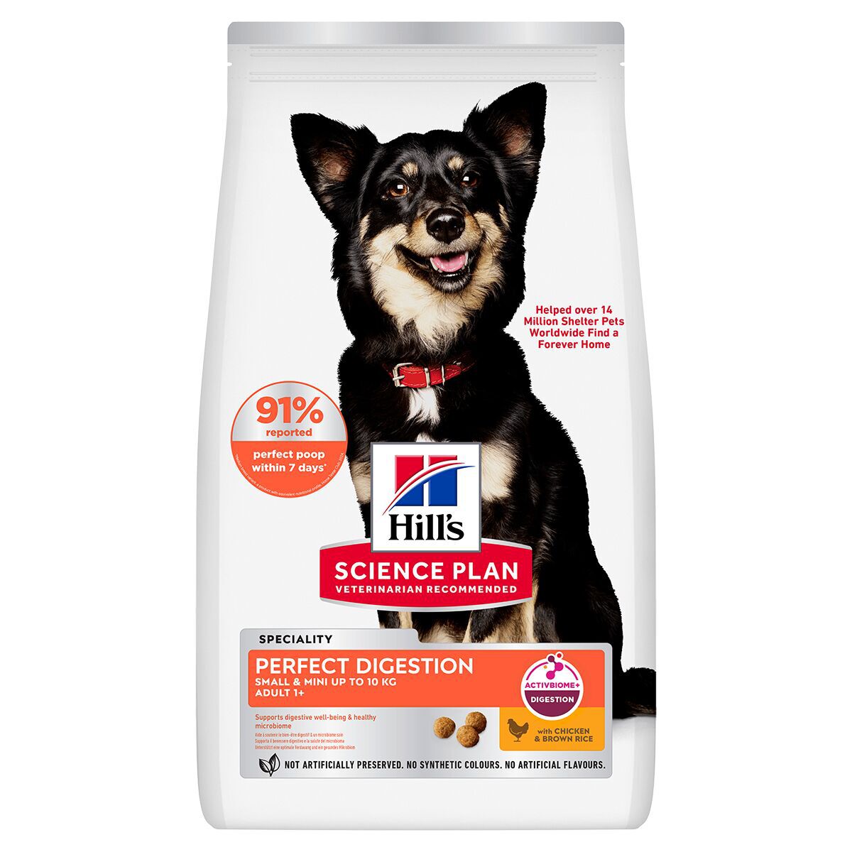 Hill's Science Plan Dog Adult 1+ Small &amp; Mini Perfect Digestion Chicken &amp; Brown Rice