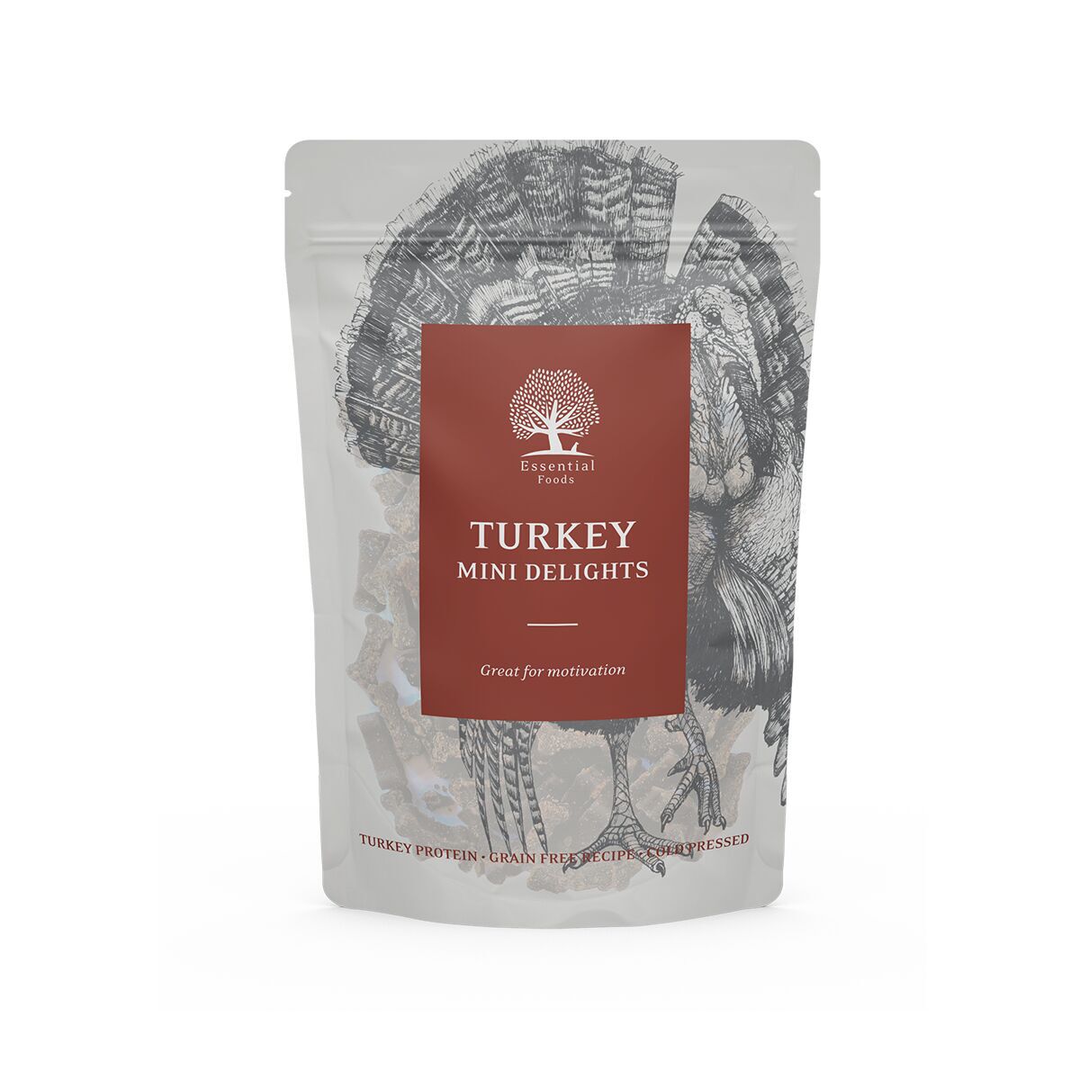 Essential Foods Mini Delights Hundgodis Kalkon 100 g