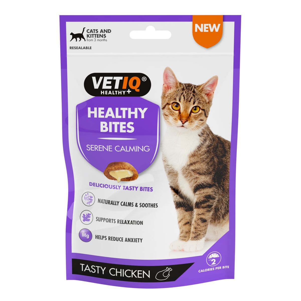 VetIQ Cat Healthy Bites Calming Godis till Katt & Kattunge 65 g