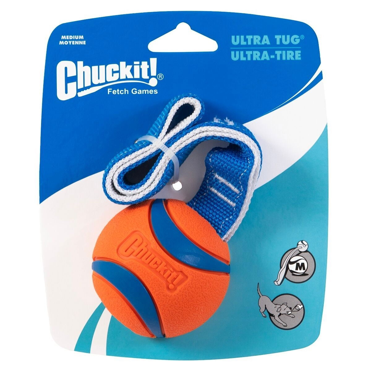 Chuckit Ultra Tug Boll med Handtag