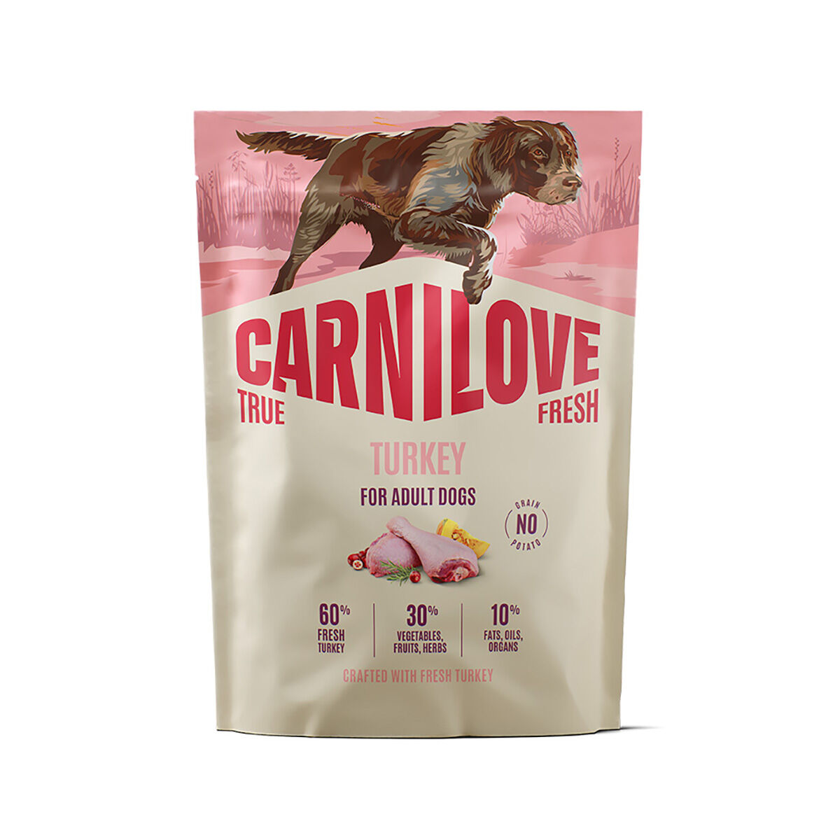 Carnilove True Fresh Dog Dry Turkey for Adult All Breeds - 1.5 kg