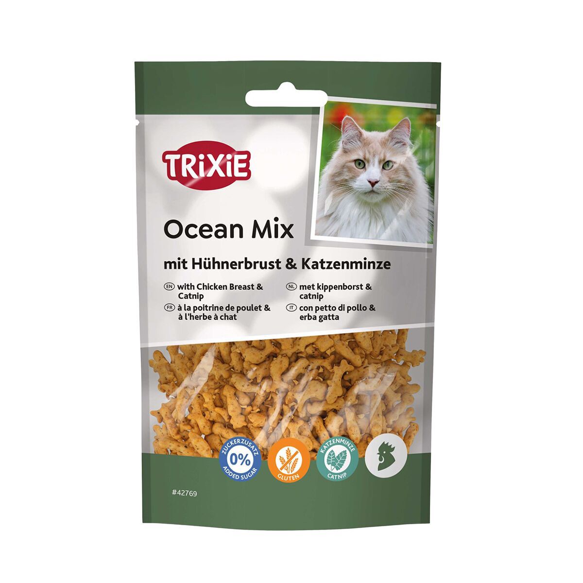 Trixie Ocean Mix Kattgodis med Kycklingbröst & Kattmynta 50 g