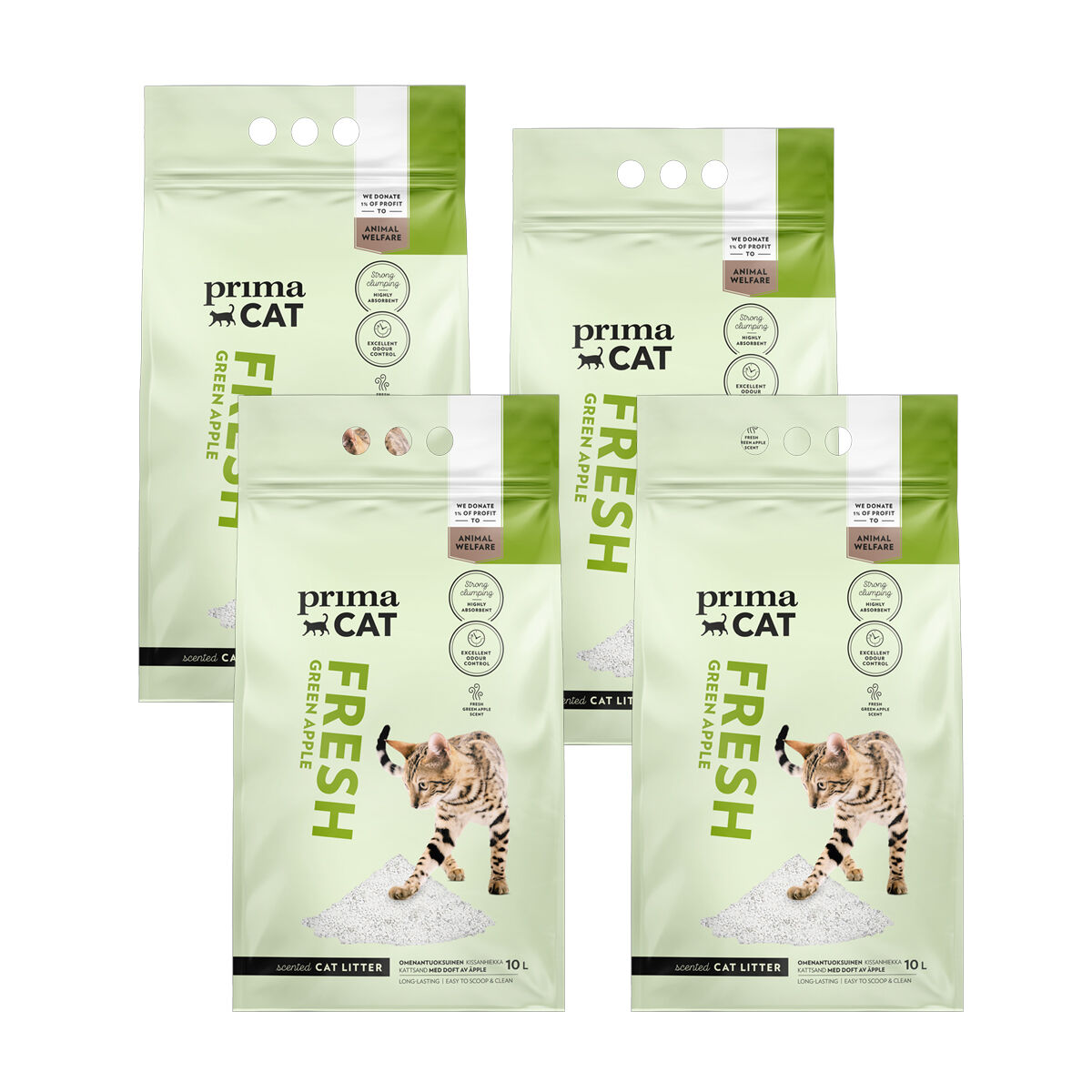 Prima Cat Fresh Apple  4x10 l