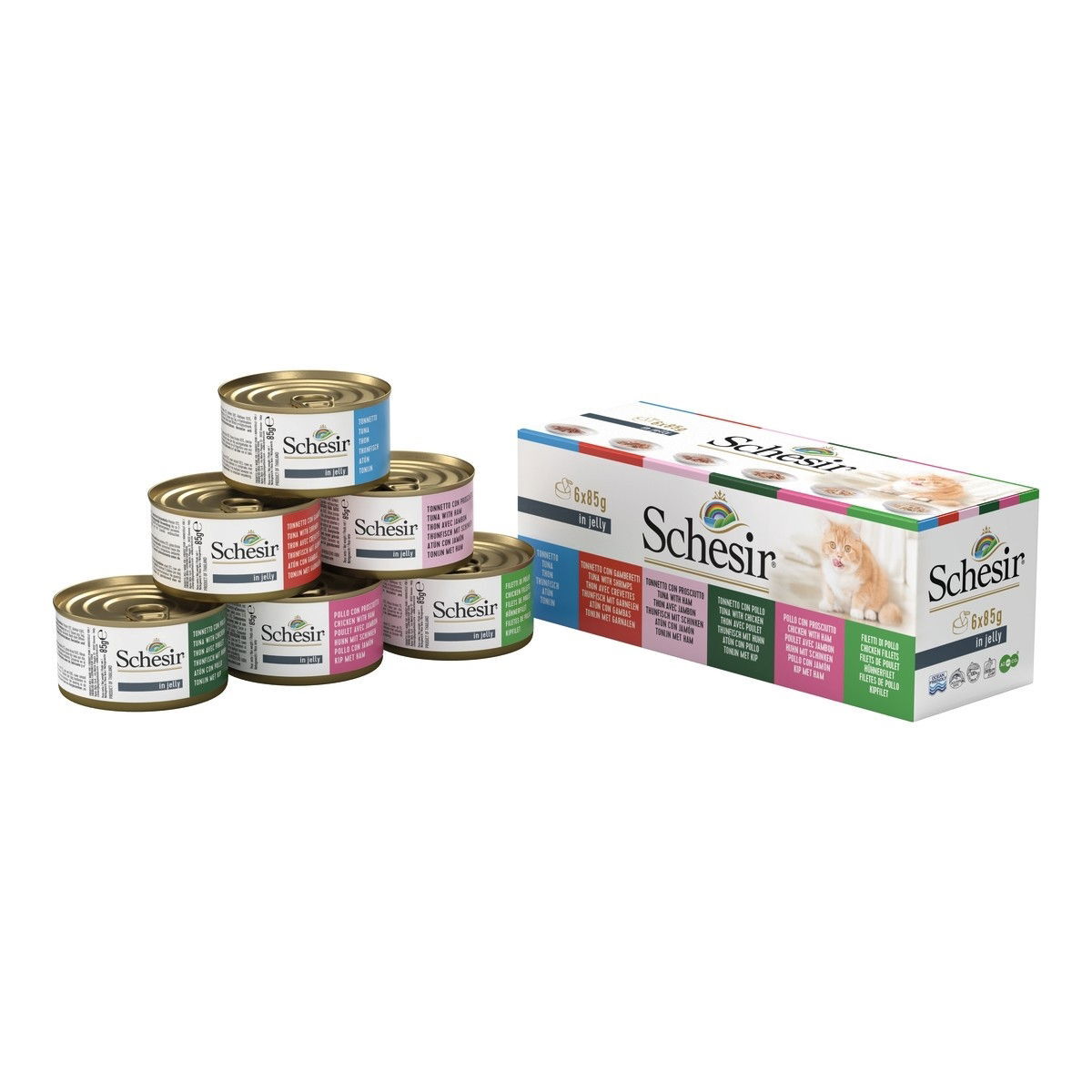 Schesir Mixed Mp Mixed Wholefood/Jelly Variety Pack