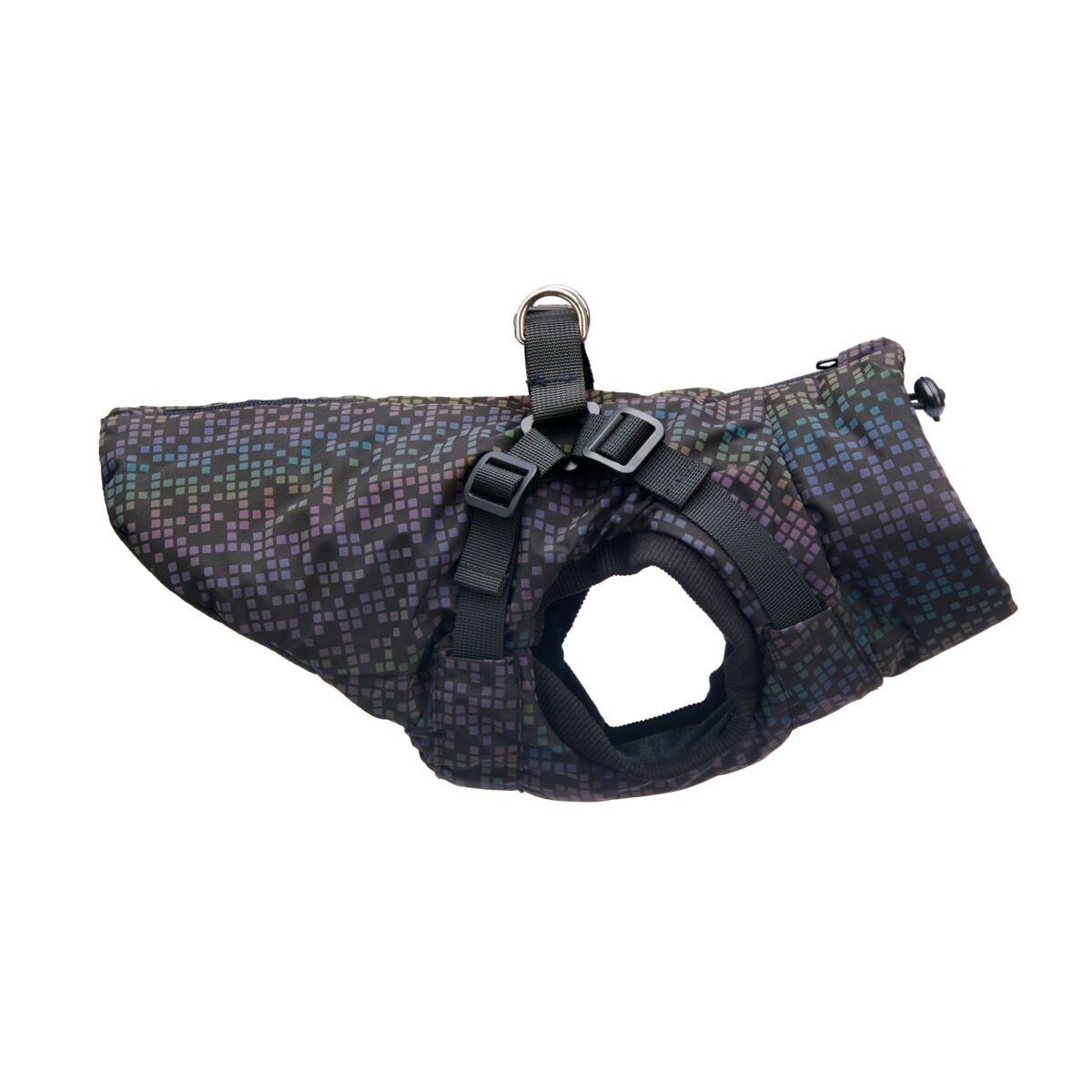 Little&Bigger Luminous print winter jacket black