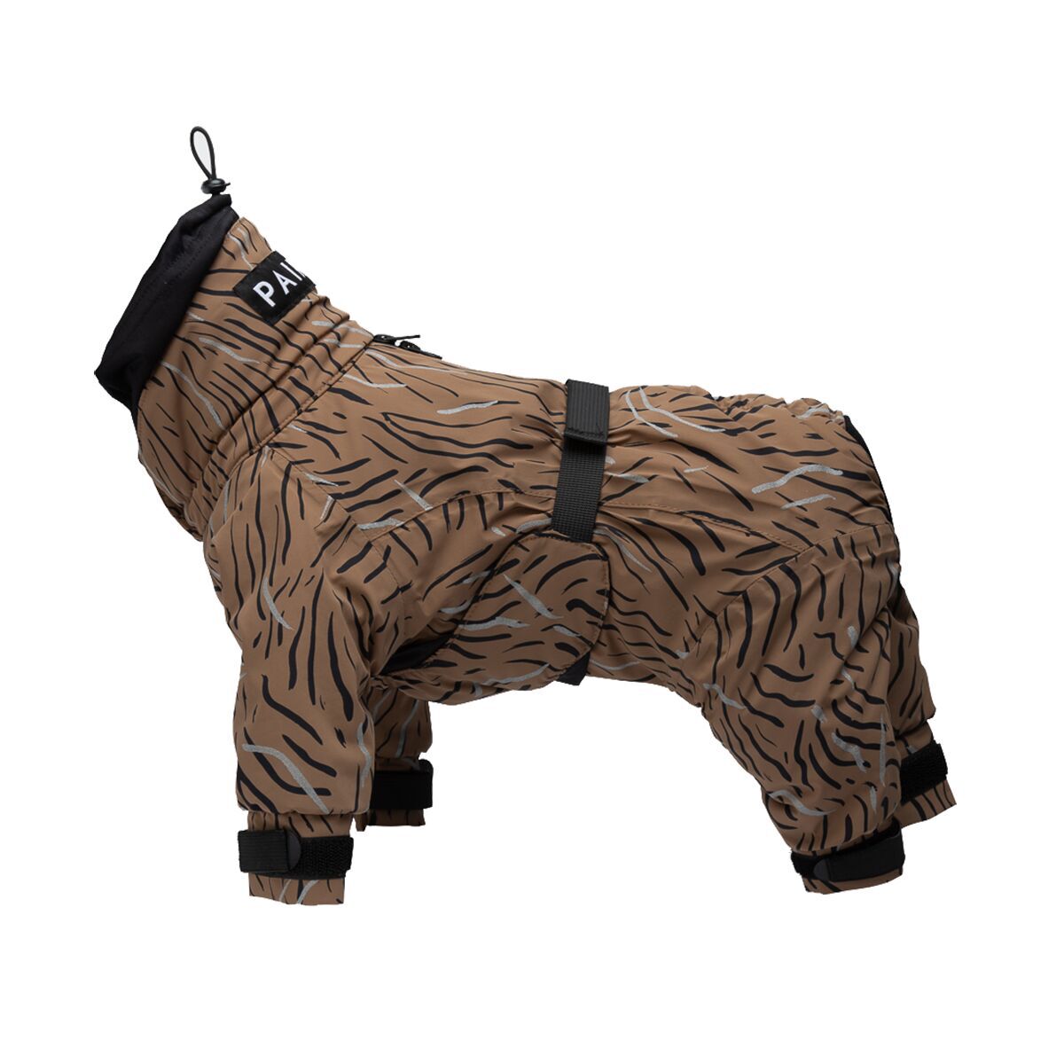 PAIKKA Reflekterande Vinteroverall till Hund Brun/Mönstrad