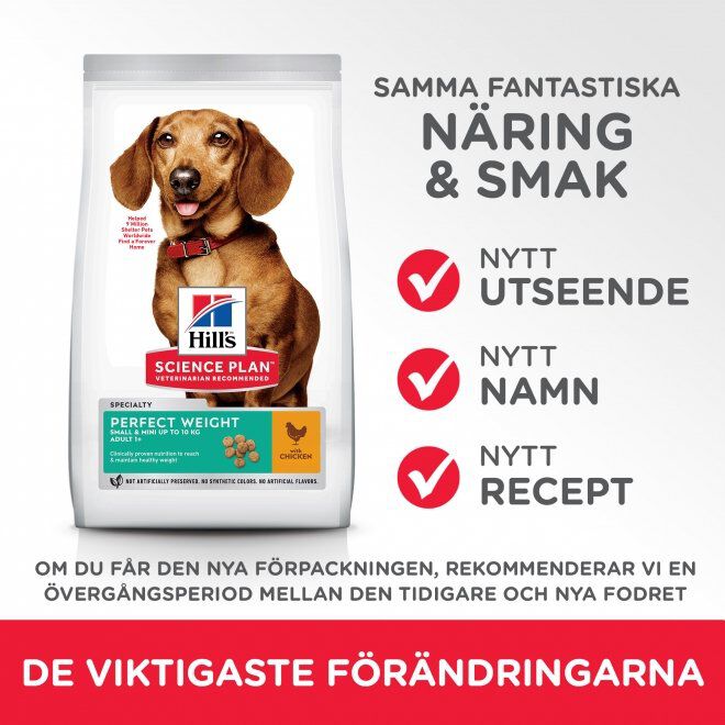 Hills Science Plan Canine Perfect Weight Mini Adult