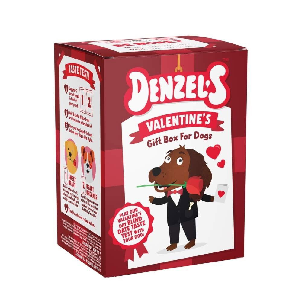 Denzel's Valentine's Treat Gift Box for dogs 120g