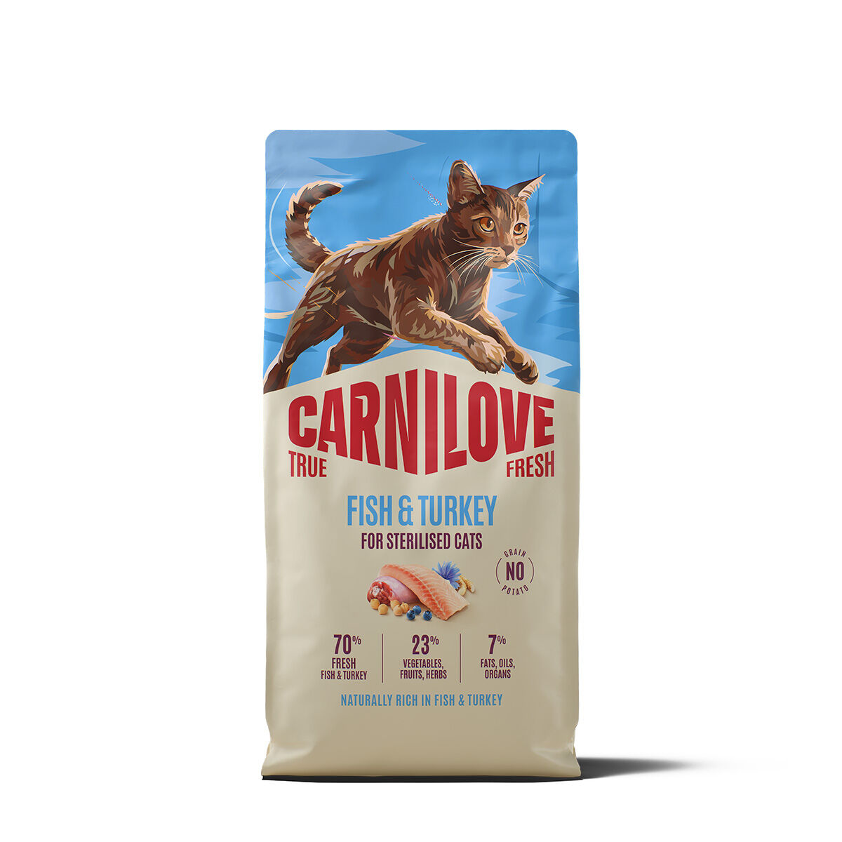 Carnilove True Fresh Cat Adult Sterilised Fish & Turkey Torrfoder till Katt
