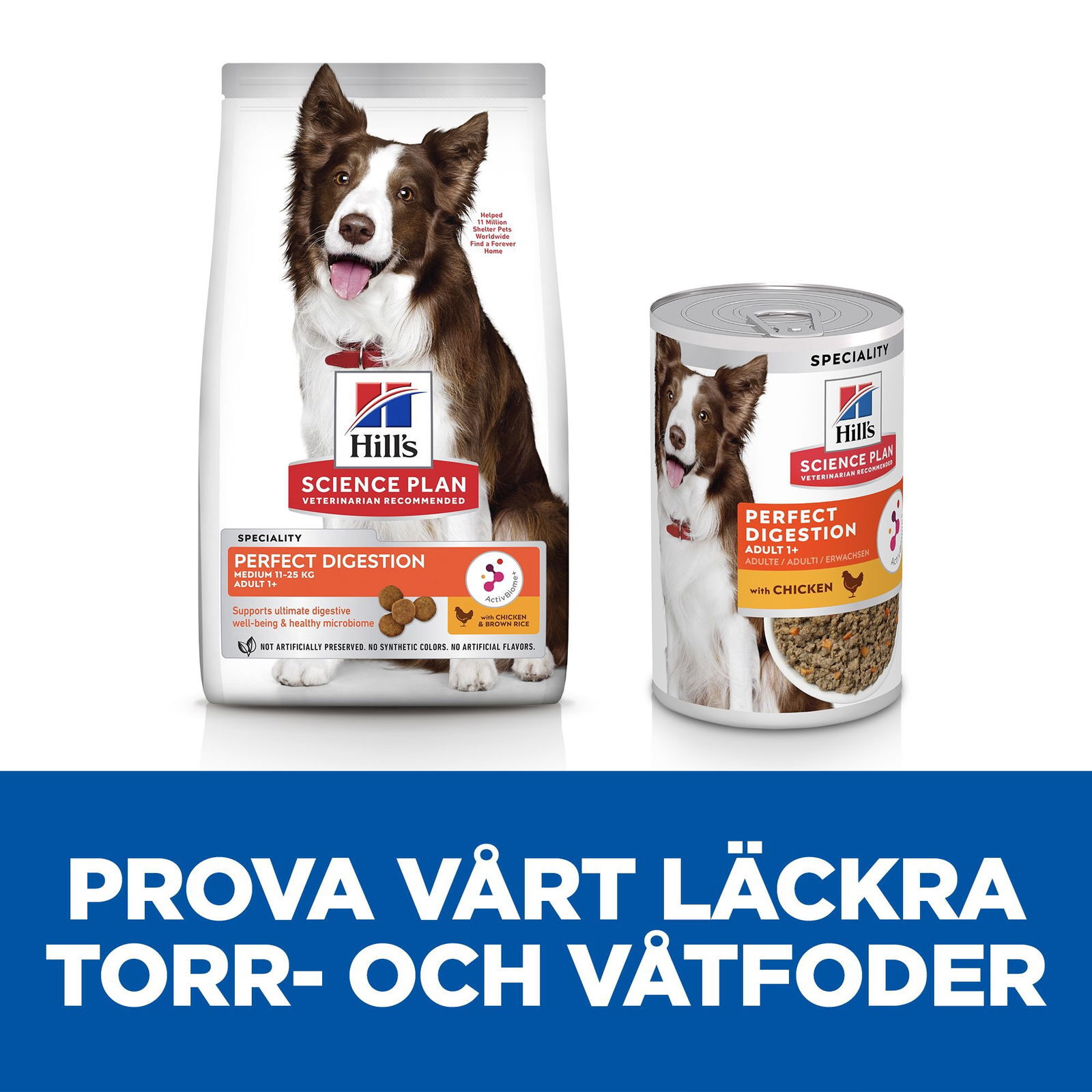 Hill's Science Plan PERFECT DIGESTION MEDIUM ADULT 1+ DOG FOOD Chicken & brown rice