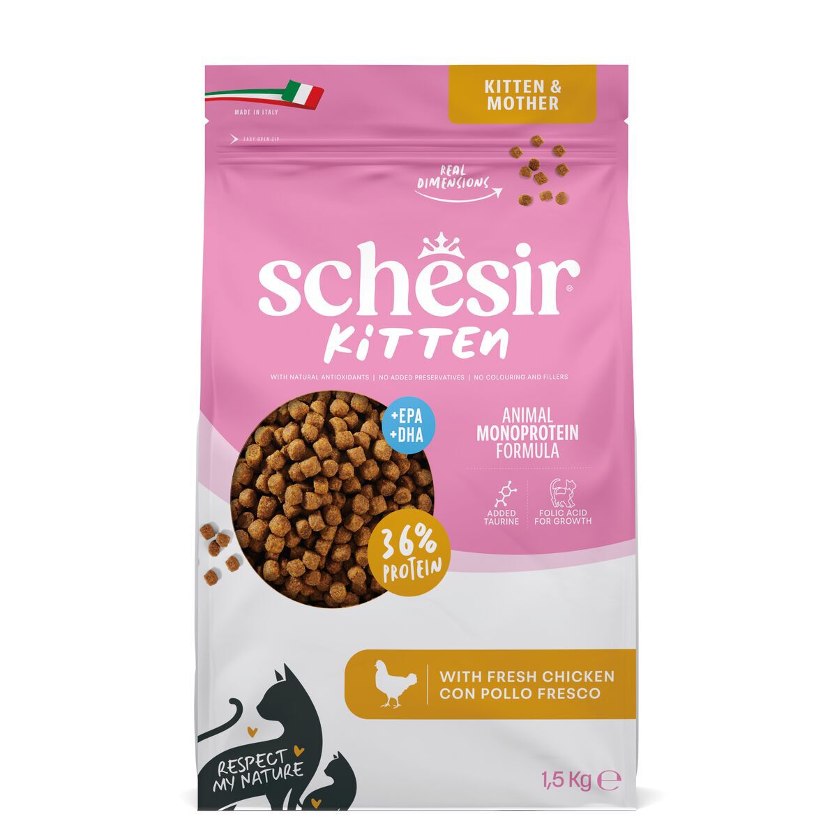 Schesir Kitten med kyckling - 1,5 kg