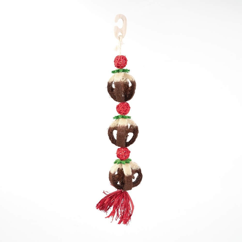 Rosewood Loofa Xmas Pudding Toy 
