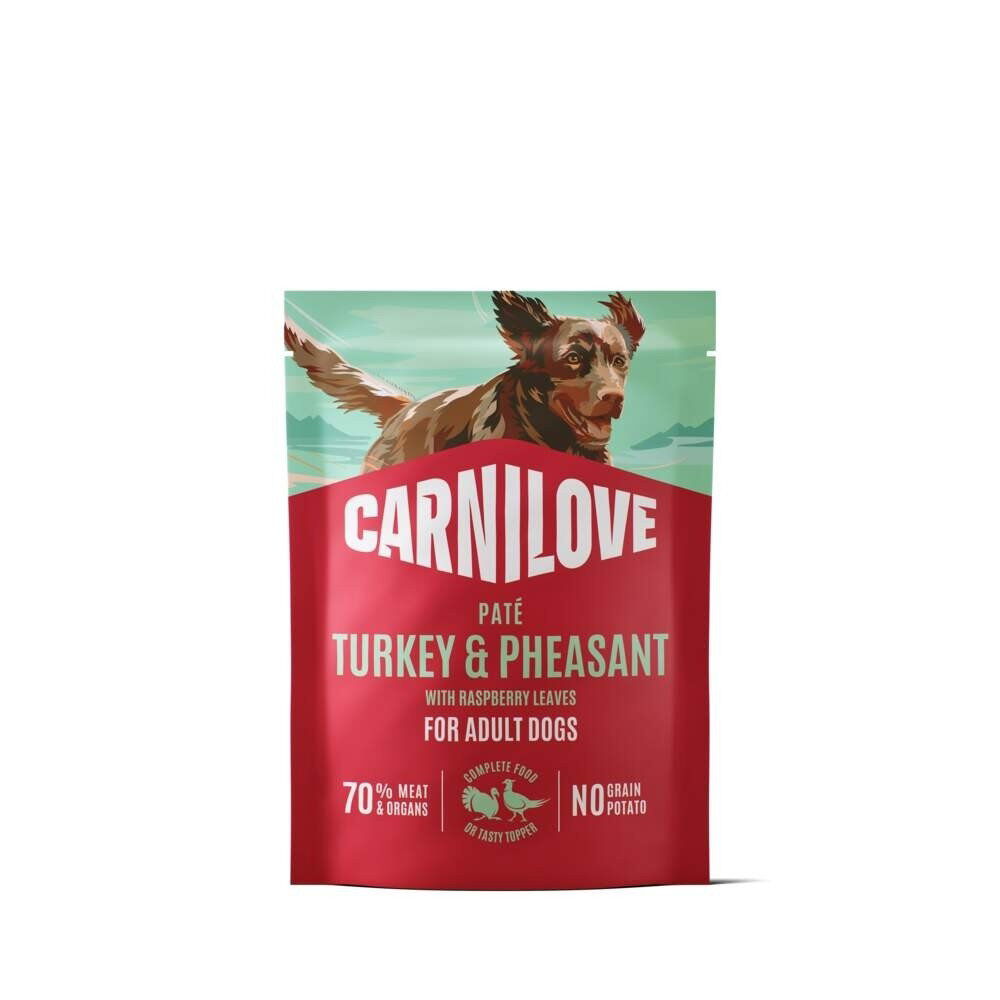 CARNILOVE dog POUCH pate turkey & pheasant with raspberry leaves