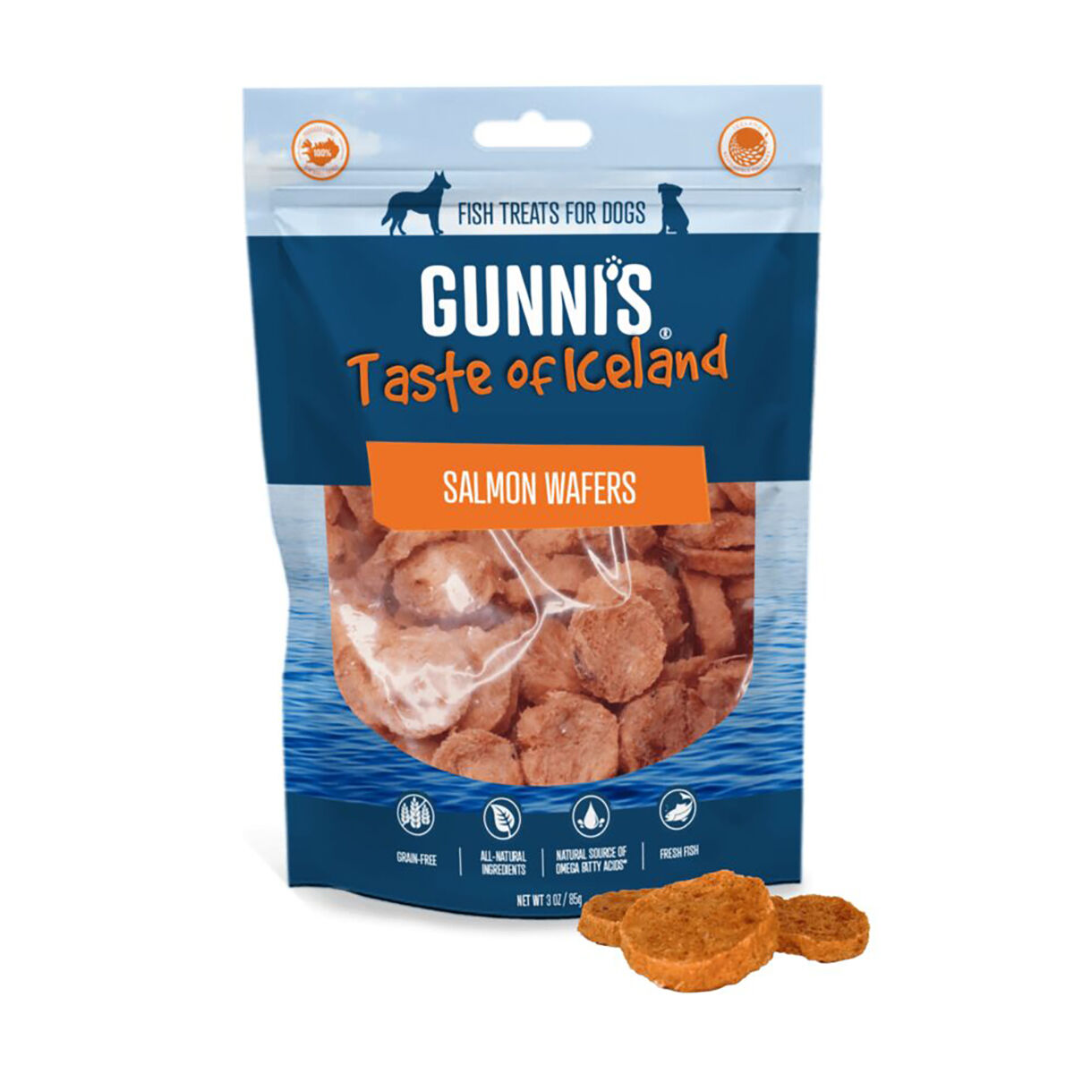 Gunni's Salmon Wafers Hundgodis 70g