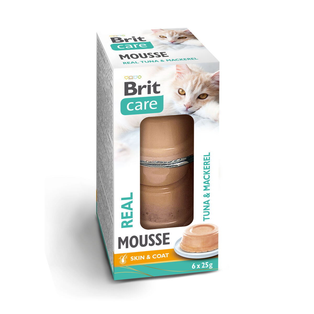 Brit Care Cat Mousse with Real Tuna & Mackerel Våtfoder till Katt 6x25 g