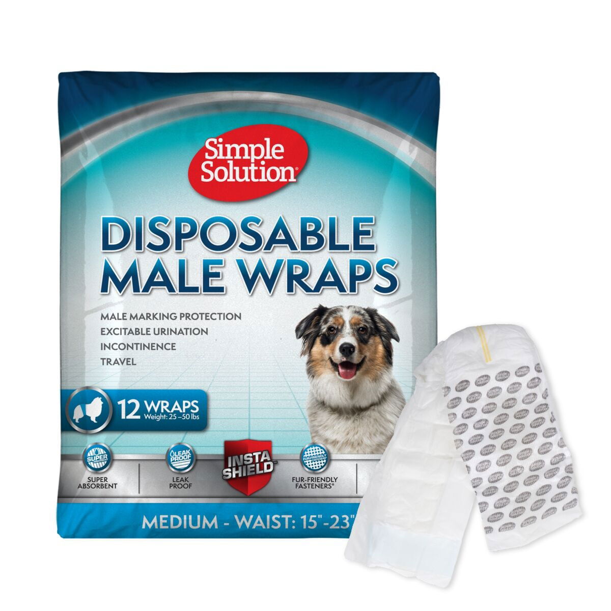 Simple Solution Disposable Skvättskydd 12-pack | Hund - Apotek - Tikskydd & Skvättskydd | DogStyle