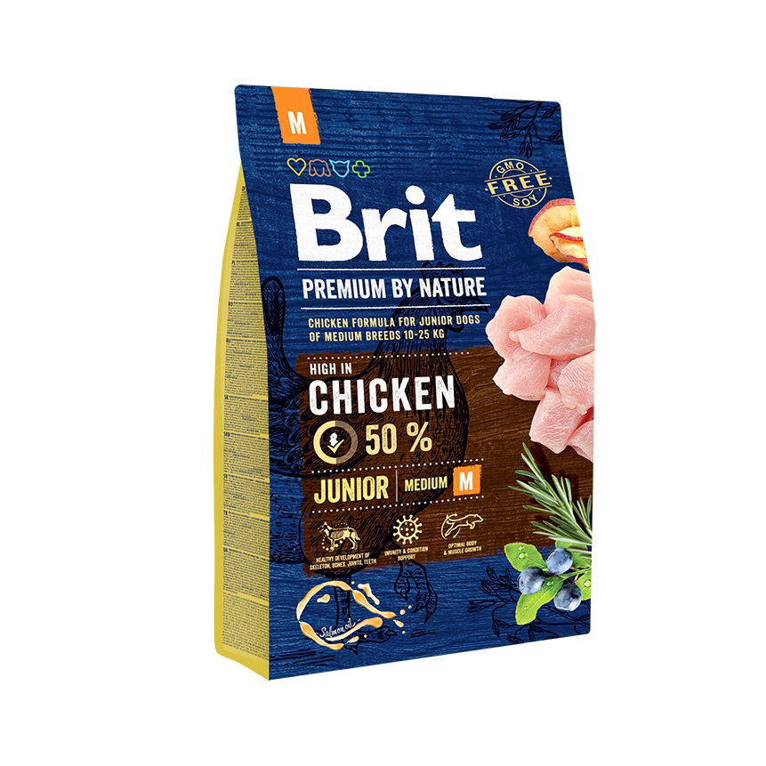 Brit Premium By Nature Dog Junior Medium Chicken