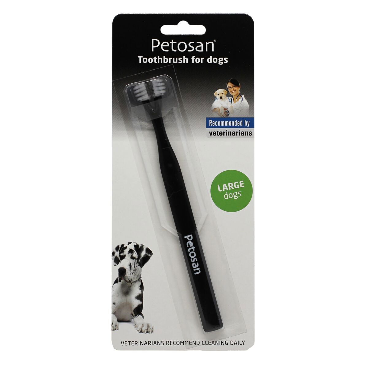 Petosan Dubbeltandborste till Hund
