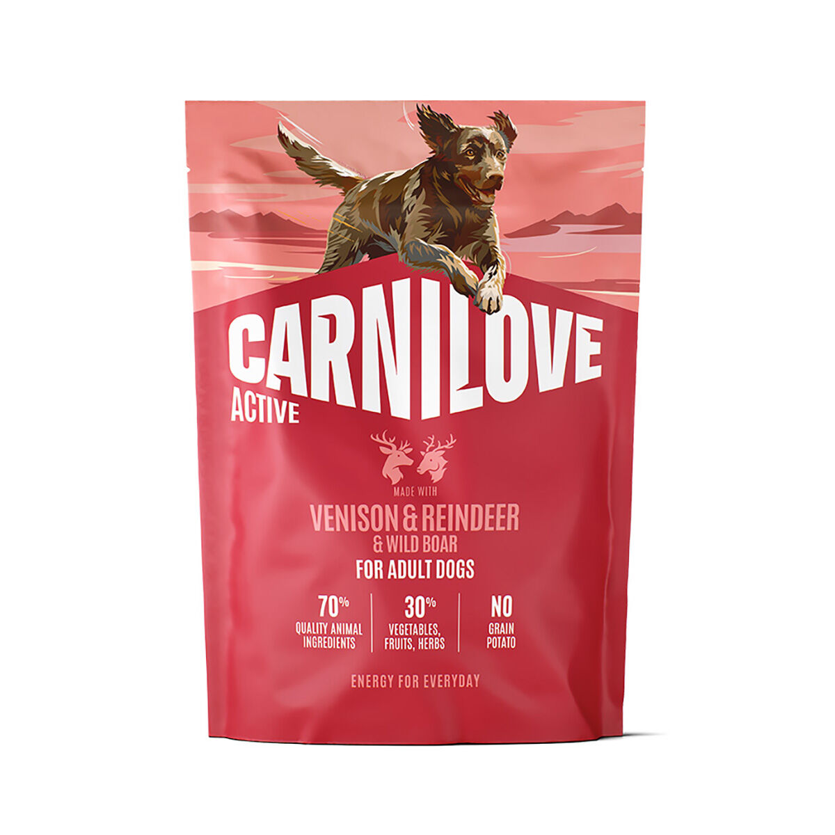 Carnilove Active Dog Dry Venison & Reindeer & Wild Boar for Active Adults - 1.5 kg