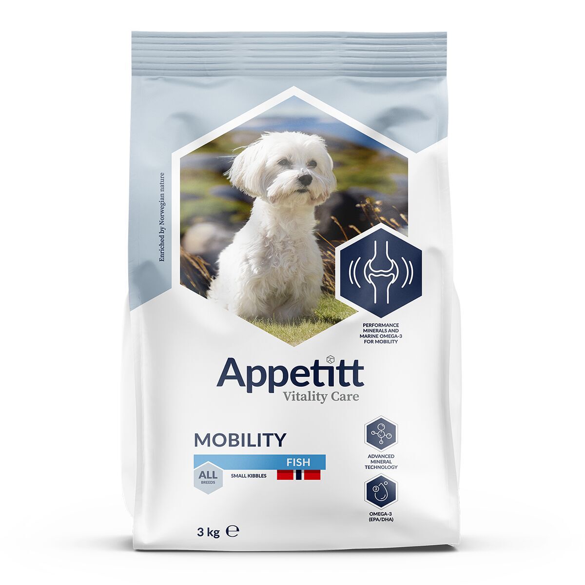 Appetitt Vitality Care Mobility Fish S Torrfoder till Hund 3 kg