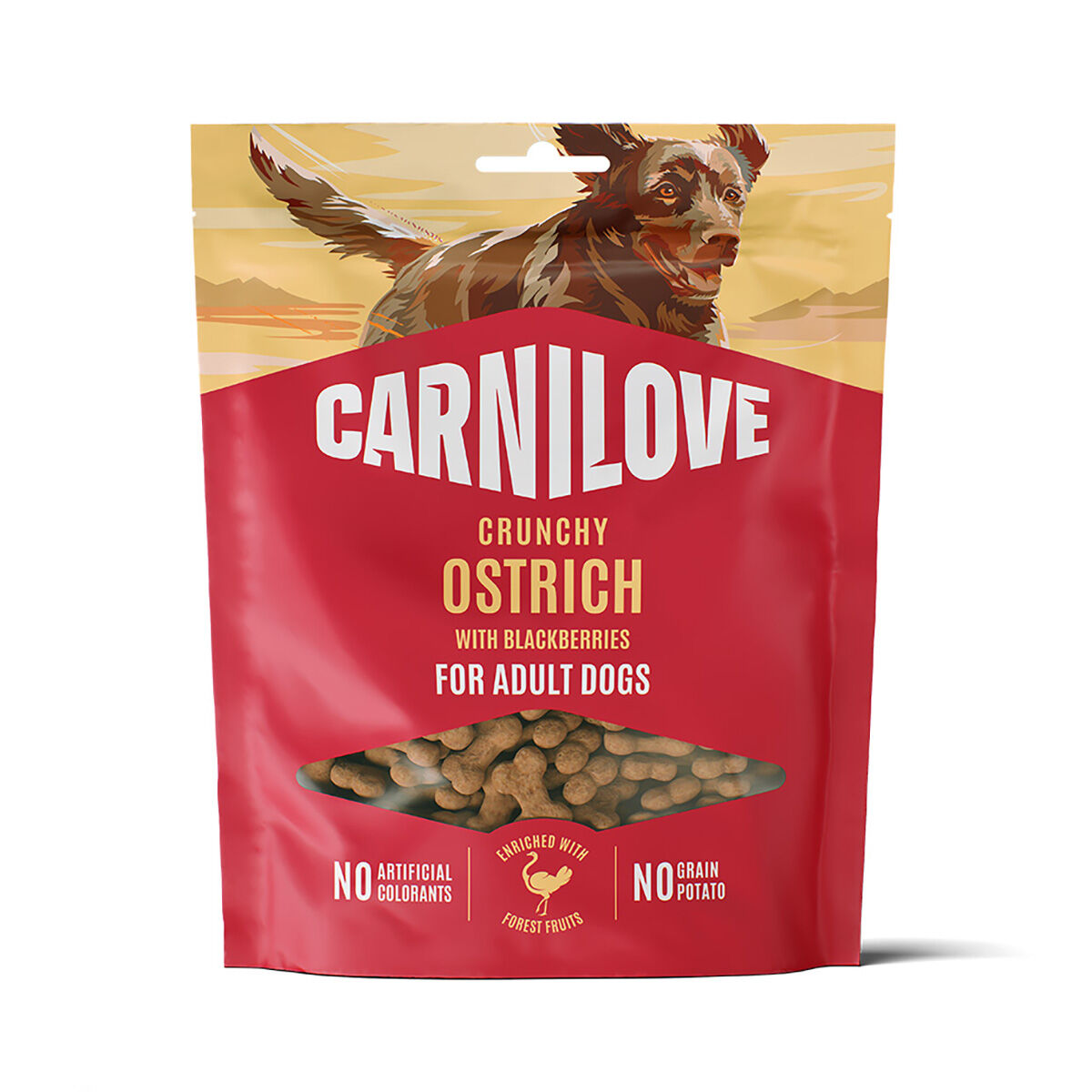 Carnilove Dog Crunchy Snack Ostrich with Blackberries - 200 g