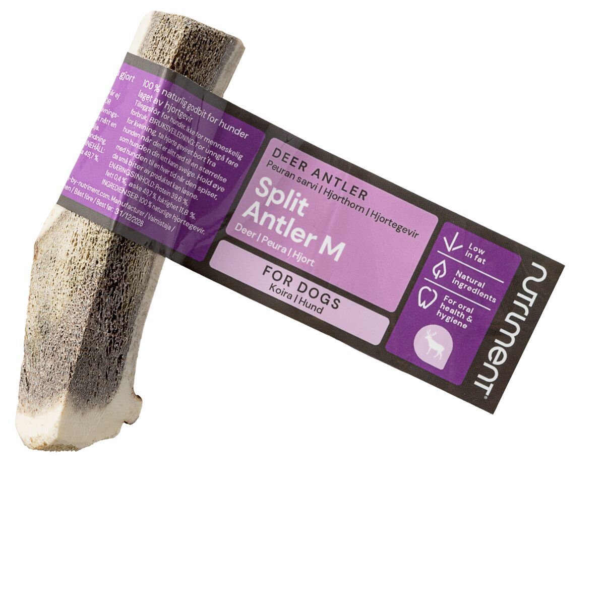 Nutriment Natural Split Antler chew for dogs
