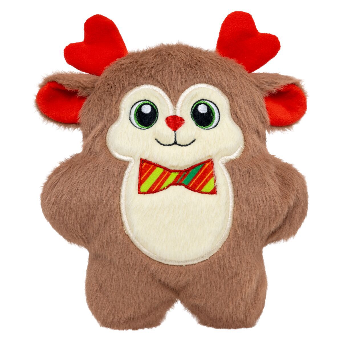 KONG Holiday26 Snuzzles Ren med Fluga Pipleksak till Hund 23 cm