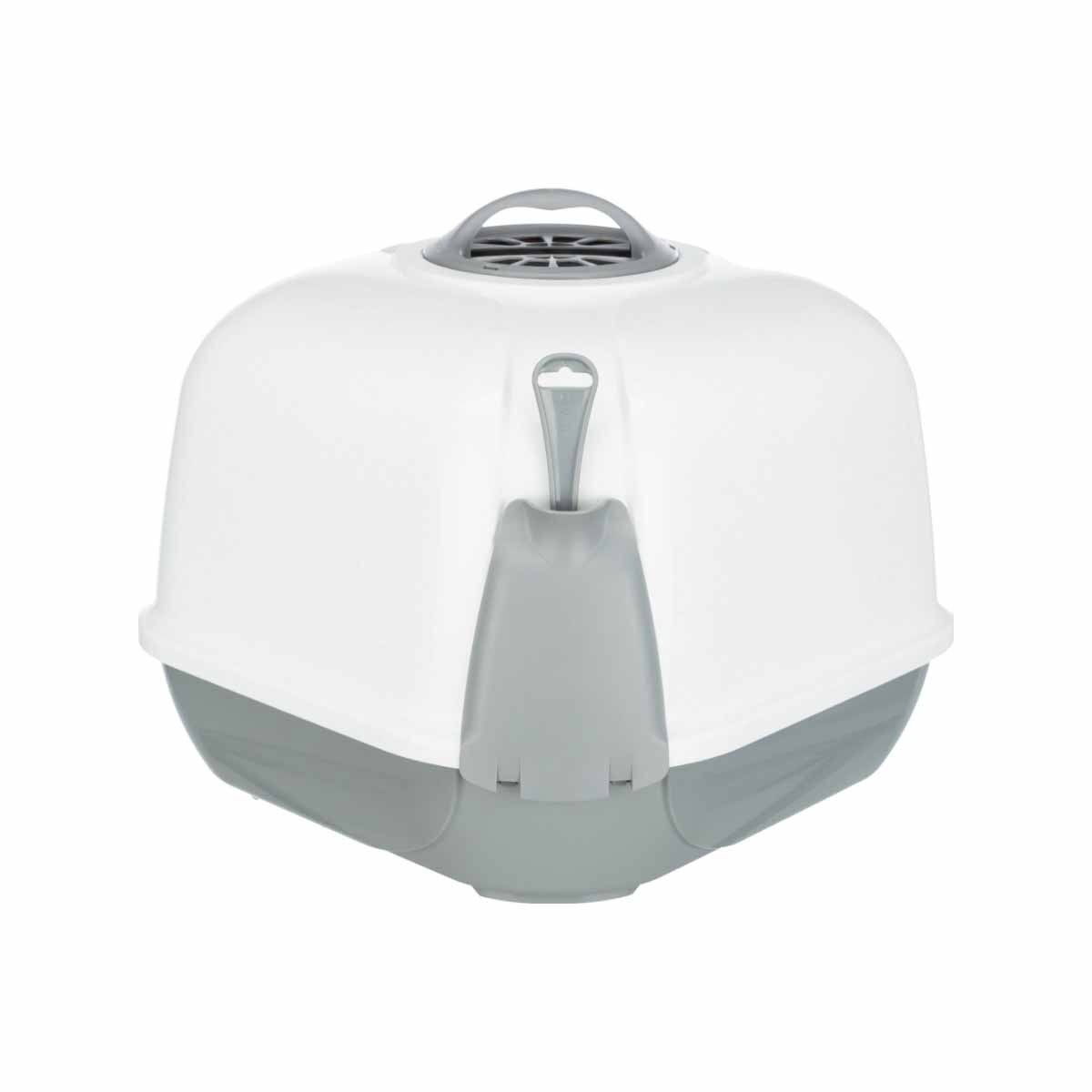 Trixie Maro corner litter tray, grey/gran