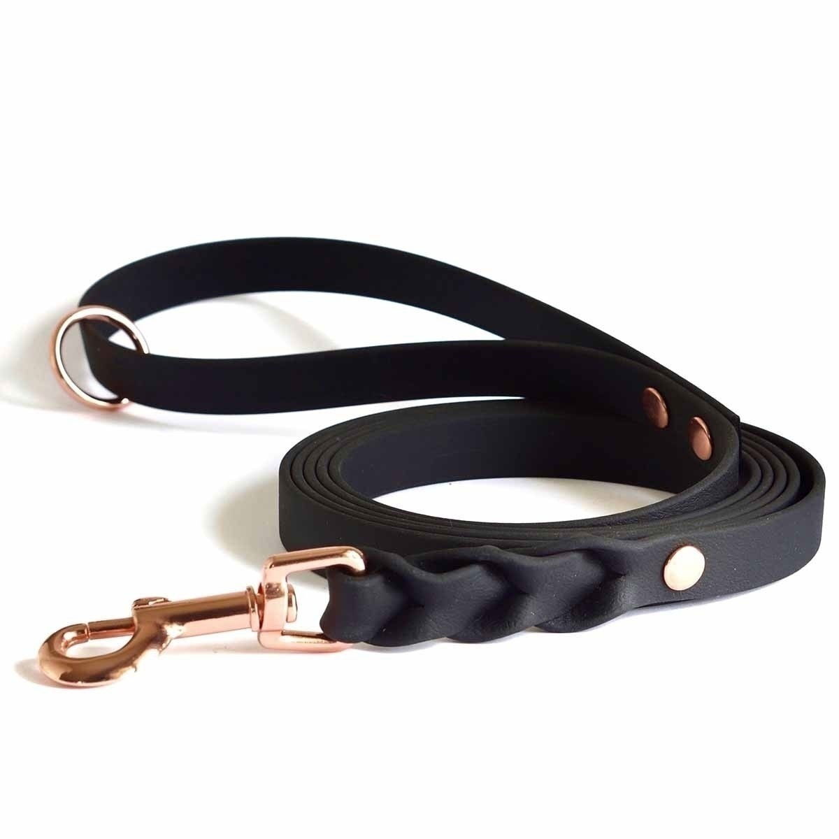 Tyylivoitto Hundkoppel Flätat Svart