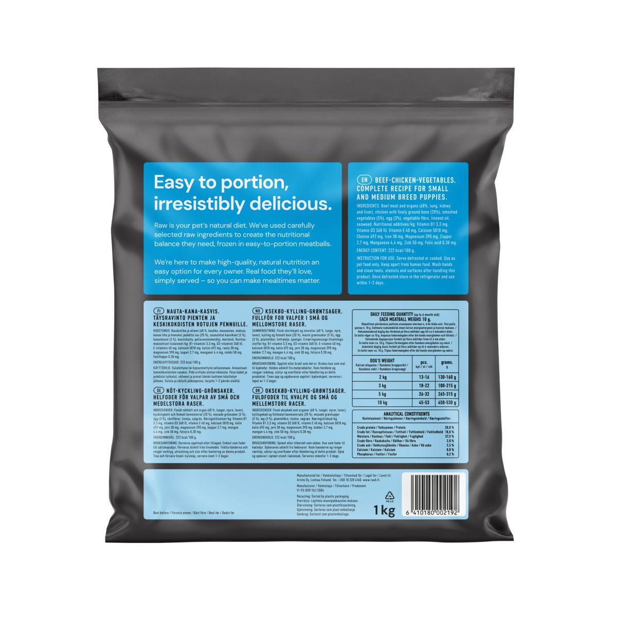 Nutriment by Rauh! Puppy beef&chick&vege 1kg