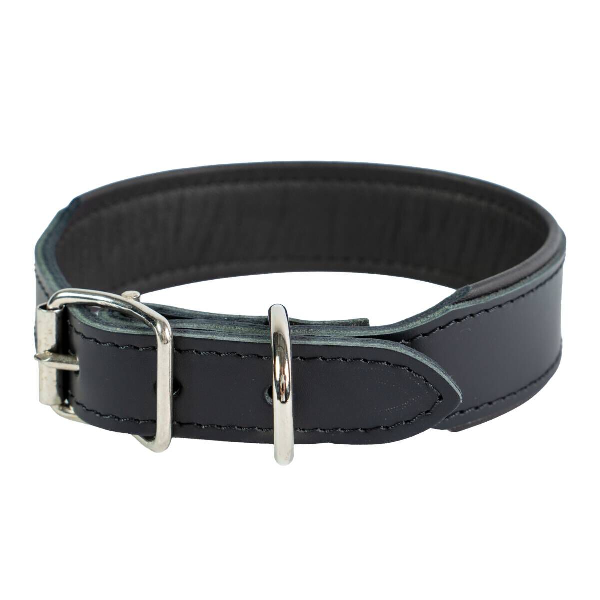 Feel Leather Wyder Läderhalsband Svart