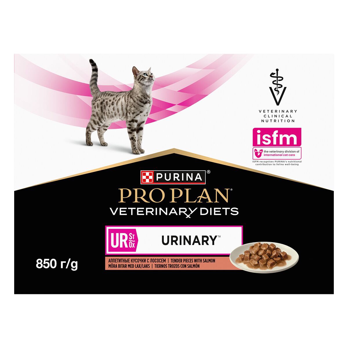 Purina Pro Plan Veterinary Diets Cat UR St/Ox Urinary Salmon Veterinärfoder till Katt 10x85 g