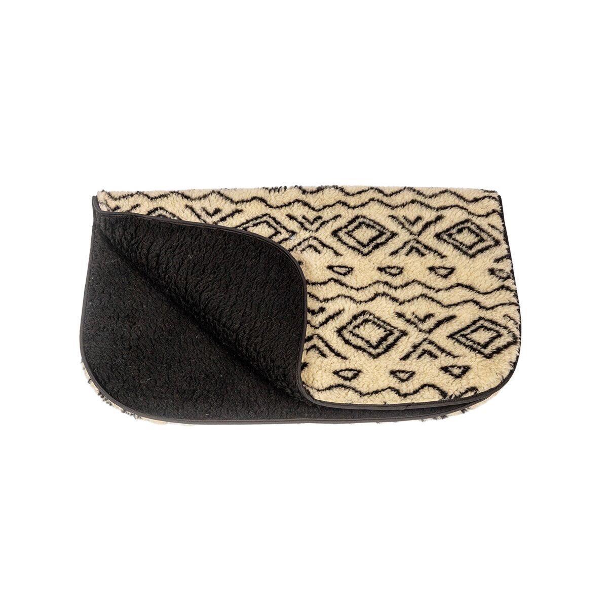 Danish design Fleece Neutral Geometric Blanket