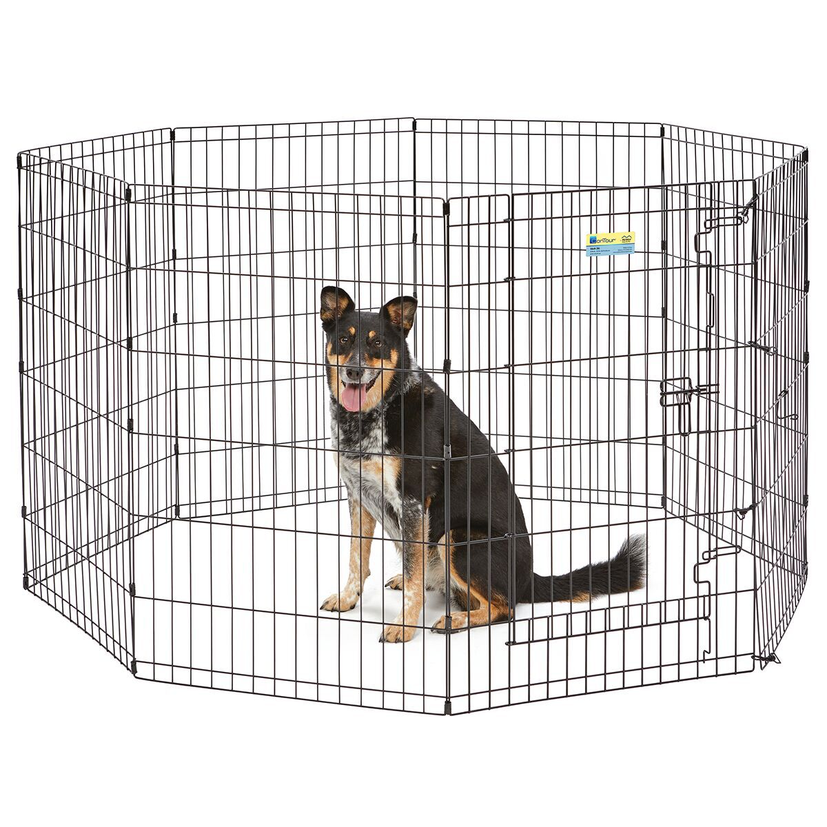 Midwest Contour Valphage 8 Paneler Svart | Hund - Valp - Hundburar | DogStyle