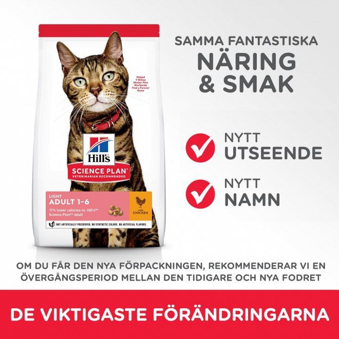 Hills Science Plan Feline Adult Light