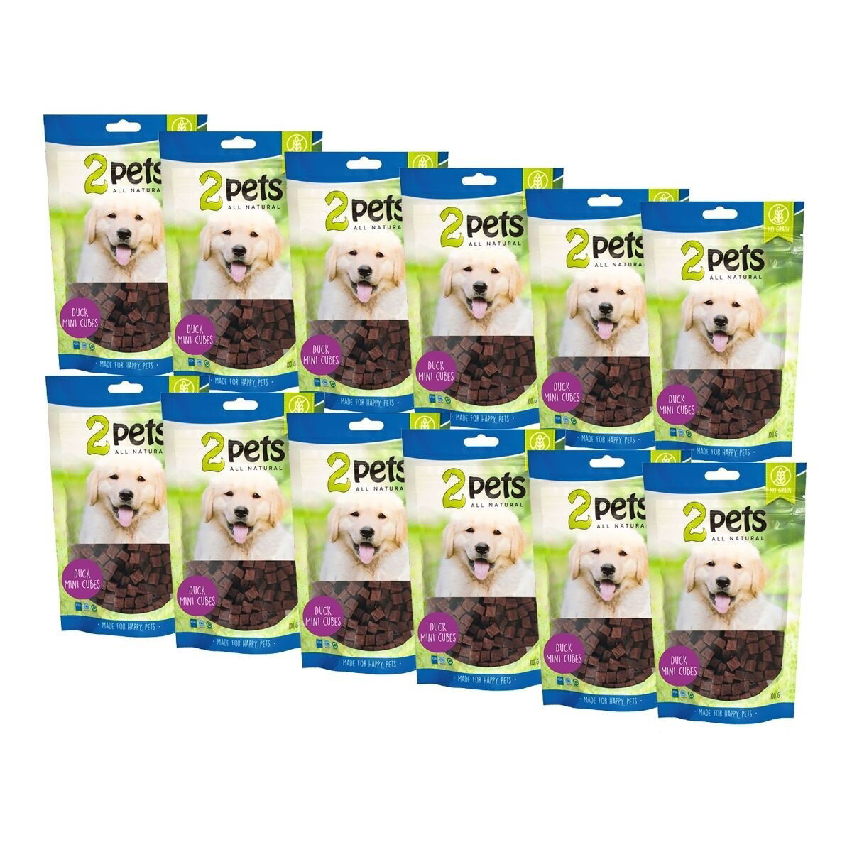 2Pets MiniCubes med Anka 12 x 100 g