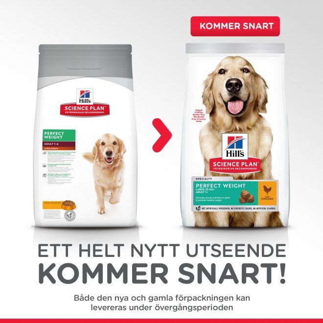 Hill's Science Plan Dog Adult Perfect Weight Large Breed Chicken