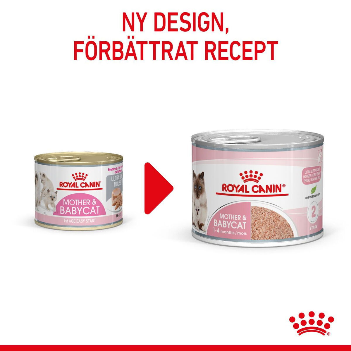 Royal Canin Mother & Babycat mousse våtfoder för katt och kattunge