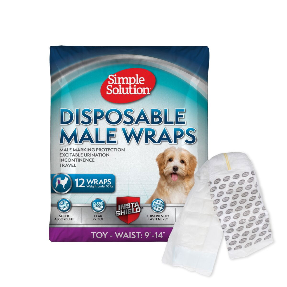 Simple Solution Disposable Male Wrap 12pcs